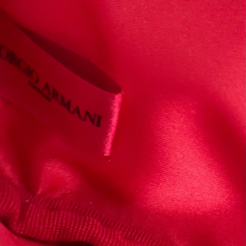 Giorgio Armani Vibrant Red Cosmetic Bag - Picture 6 of 17